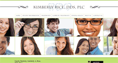Desktop Screenshot of kimberlyricedds.com